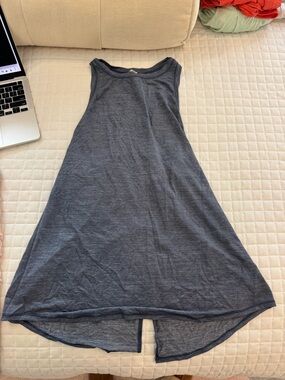 lululemon athletica heathered navy blue tank